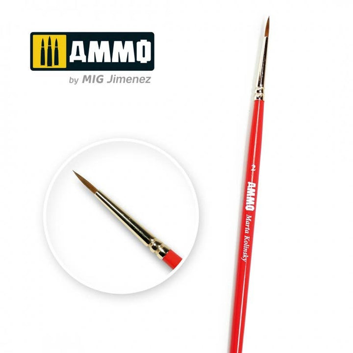 Ammo Mig Ammo Marta Kolinsky Brush, 2 | 8432074087144