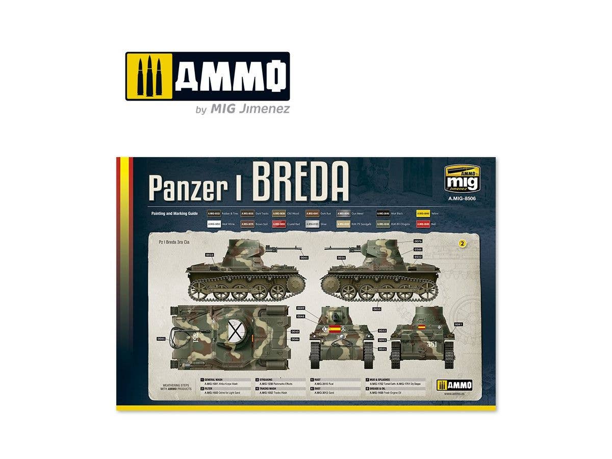 Ammo Mig 1/35 Scale Panzer I Breda, Spanish Civil War 1936 - 1939 | 8432074085065