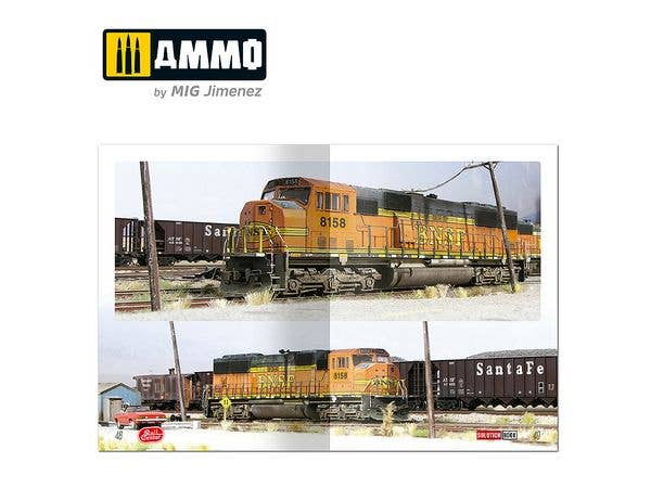 Ammo Mig AMMO RAIL CENTER SOLUTION BOOK #02 - AMERICAN TRAINS. All Weathering Products | 8432074113010