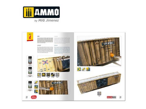 Ammo Mig AMMO RAIL CENTER SOLUTION BOOK #02 - AMERICAN TRAINS. All Weathering Products | 8432074113010