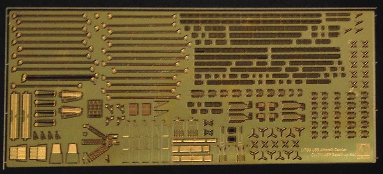Aoshima 1/700 USS.Aircraft Carrier WASP Photoetched Parts Set | 4905083010310
