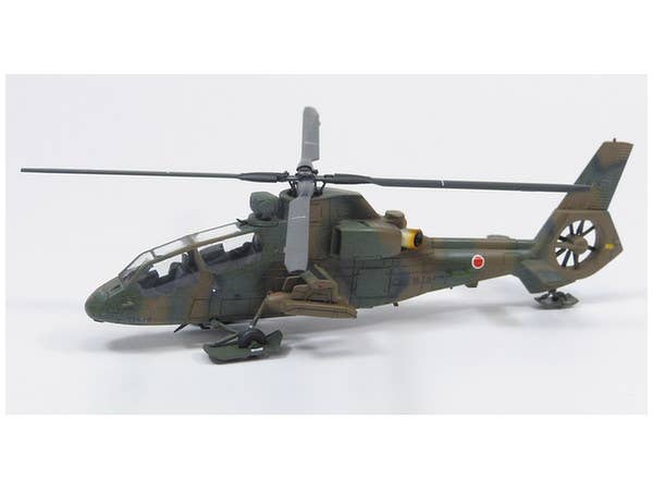 Aoshima 1/72 JGSDF Observation Helicopter OH-1 NINJA (w/ Utility Vehicle Set) | 4905083014356