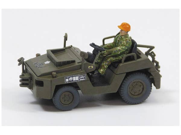 Aoshima 1/72 JGSDF Observation Helicopter OH-1 NINJA (w/ Utility Vehicle Set) | 4905083014356