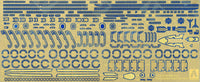 Aoshima 1/700 Light Cruiser OOI /KITAKAMI Photoetched Parts Set | 4905083050477