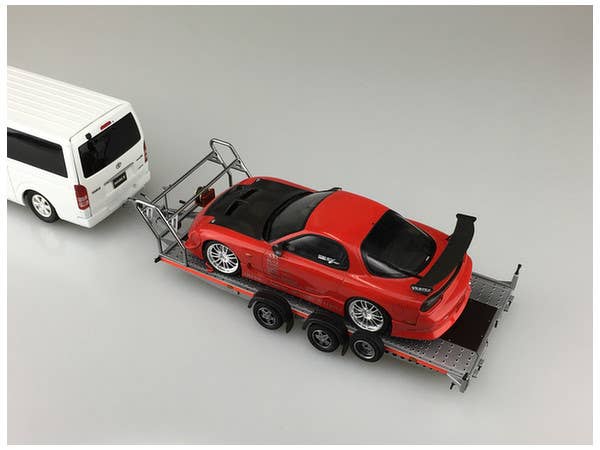 Aoshima 1/24 Brian James A4 Auto Transporter Trailer | 4905083052600