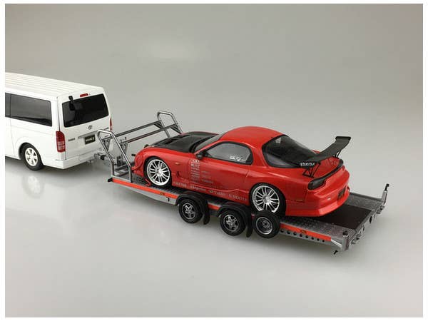 Aoshima 1/24 Brian James A4 Auto Transporter Trailer | 4905083052600