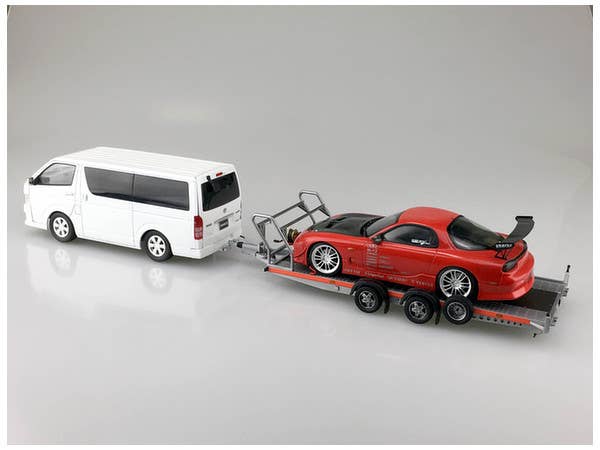 Aoshima 1/24 Brian James A4 Auto Transporter Trailer | 4905083052600