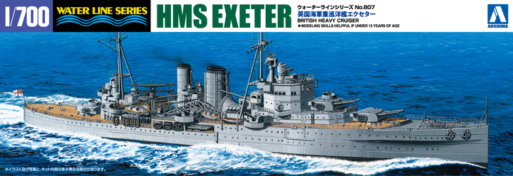 Aoshima 1/700 British Heavy Cruiser Exeter | 4905083052730