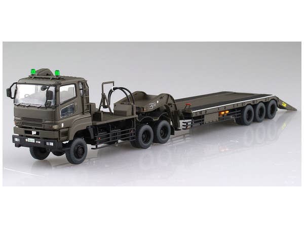 Aoshima 1/72 JGSDF Type10 MBT Heavy SEMI TRACK TRAILER | 4905083054321