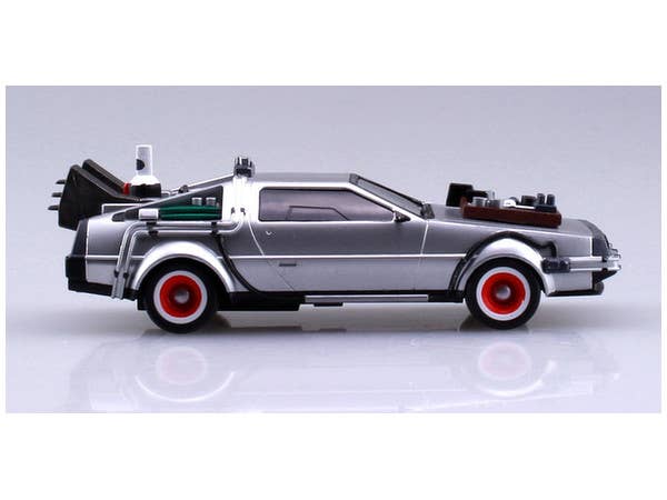 Aoshima Back To The Future 1/43 Pullback DELOREAN from PART 3& Rail road | 4905083054772