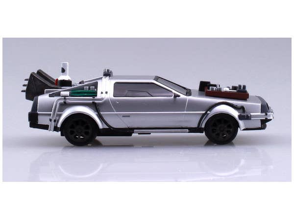Aoshima Back To The Future 1/43 Pullback DELOREAN from PART 3& Rail road | 4905083054772