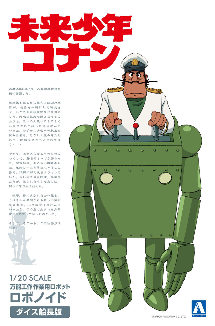 Aoshima 1/20 FUTURE BOY CONAN 1/20 ROBONOID DYCE VER. | 4905083055052