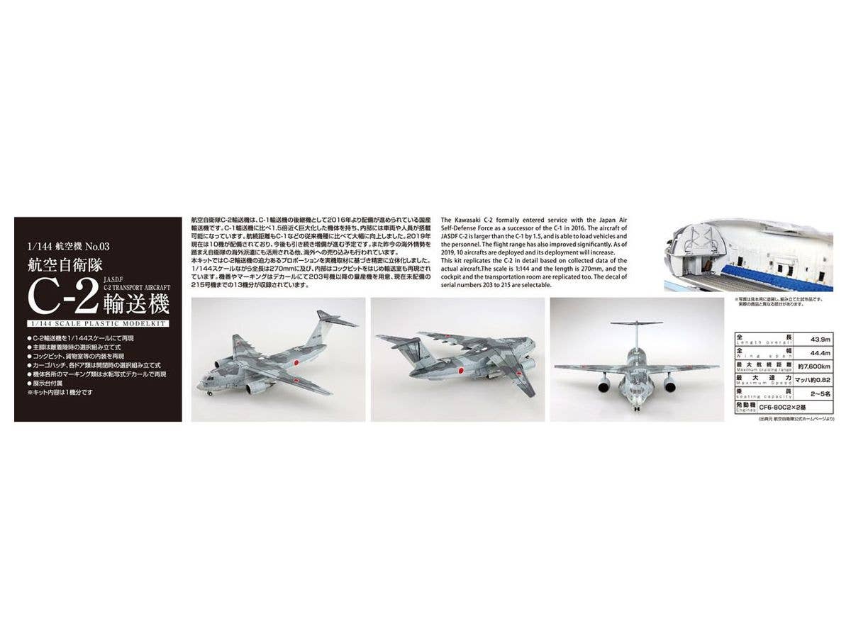 Aoshima 1/144 JASDF Transporter C-2 | 4905083055083