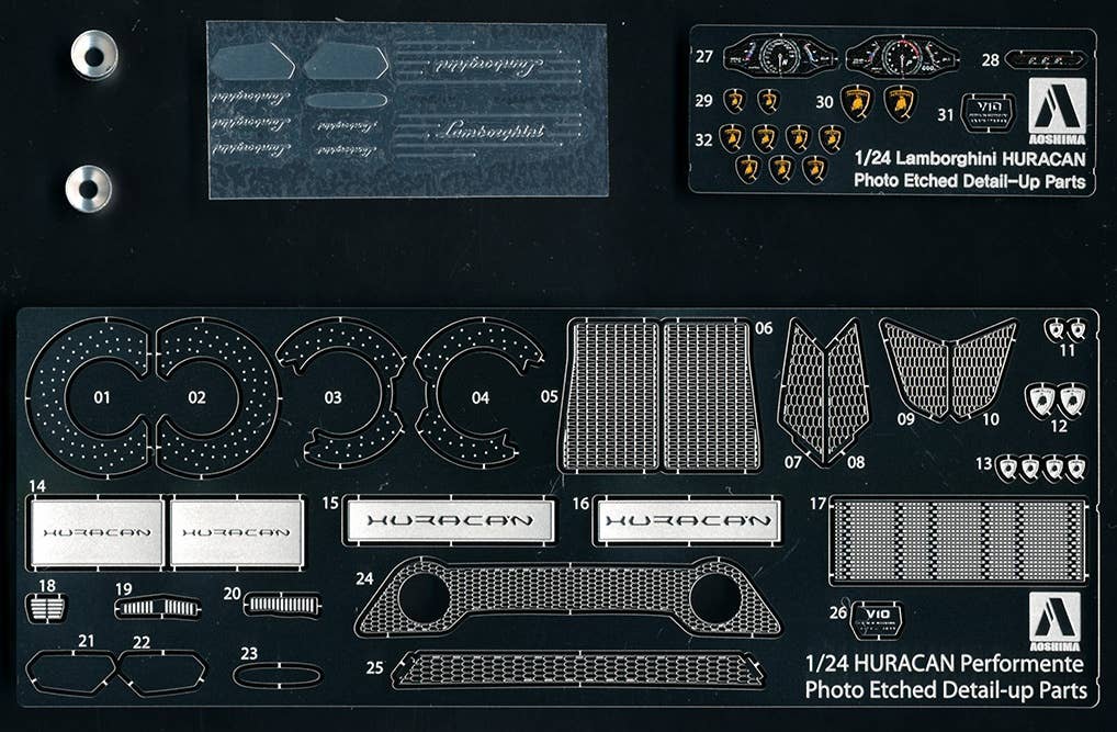 Aoshima 1/24 Lamborghini Huracan Common performante Detail UP Parts | 4905083056011