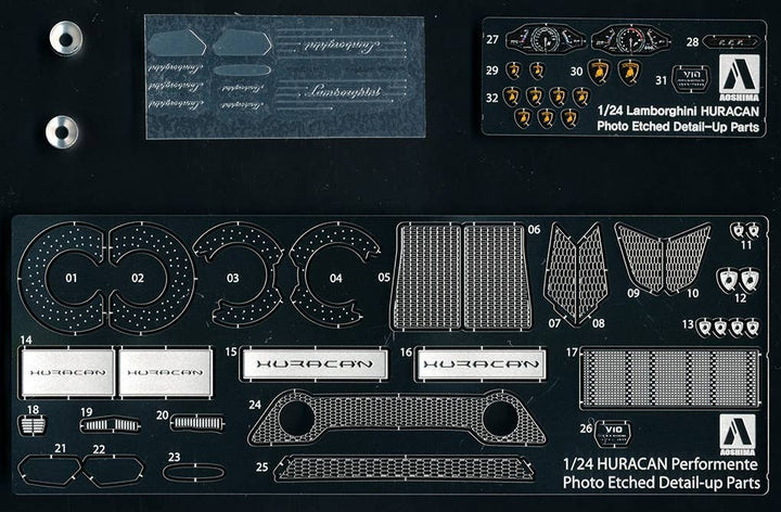 Aoshima 1/24 Lamborghini Huracan Common performante Detail UP Parts | 4905083056011