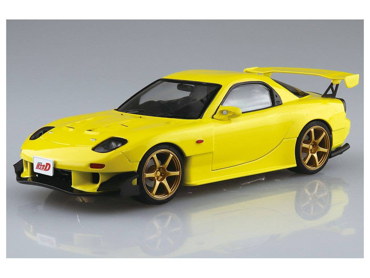 Aoshima 1/24 INITIAL D TAKAHASHI KEISUKE FD3S RX-7 PROJECT D COMICS VOL.28 Ver. | 4905083056226