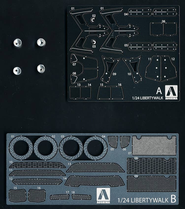 Aoshima LB Works R35 GT-R DETAIL UP Parts | 4905083056783