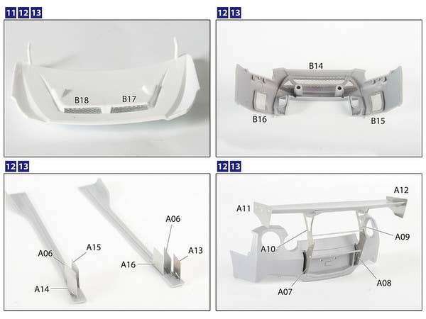 Aoshima LB Works R35 GT-R DETAIL UP Parts | 4905083056783