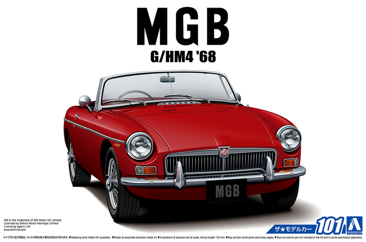 Aoshima 1/24 BLMC G/HM4 MG-B MK-2 '68 | 4905083056851