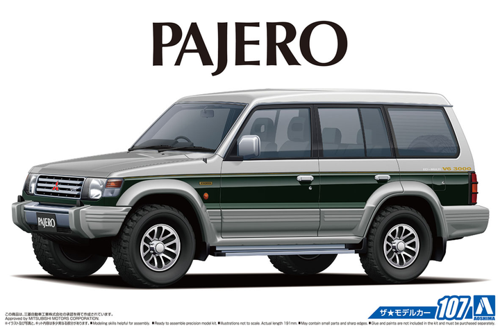 Aoshima 1/24 Mitsubishi V43W PAJERO SUPER EXCEED '91 | 4905083057100