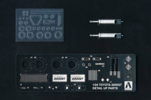 Aoshima 1/24 Toyota MF10 2000GT '69 Detail-Up Parts | 4905083057308