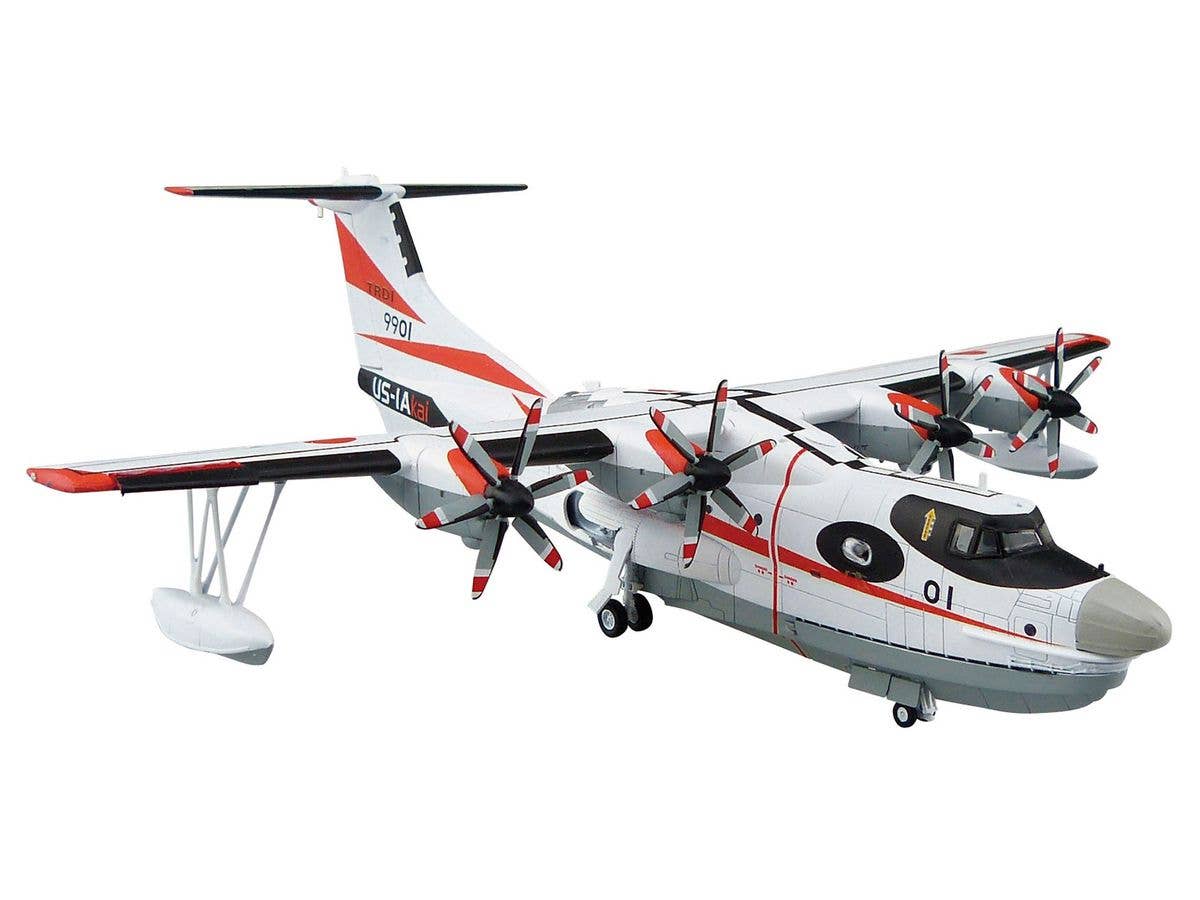 Aoshima 1/144 JMSDF Rescue Flying Boat US-2 prototype | 4905083057629