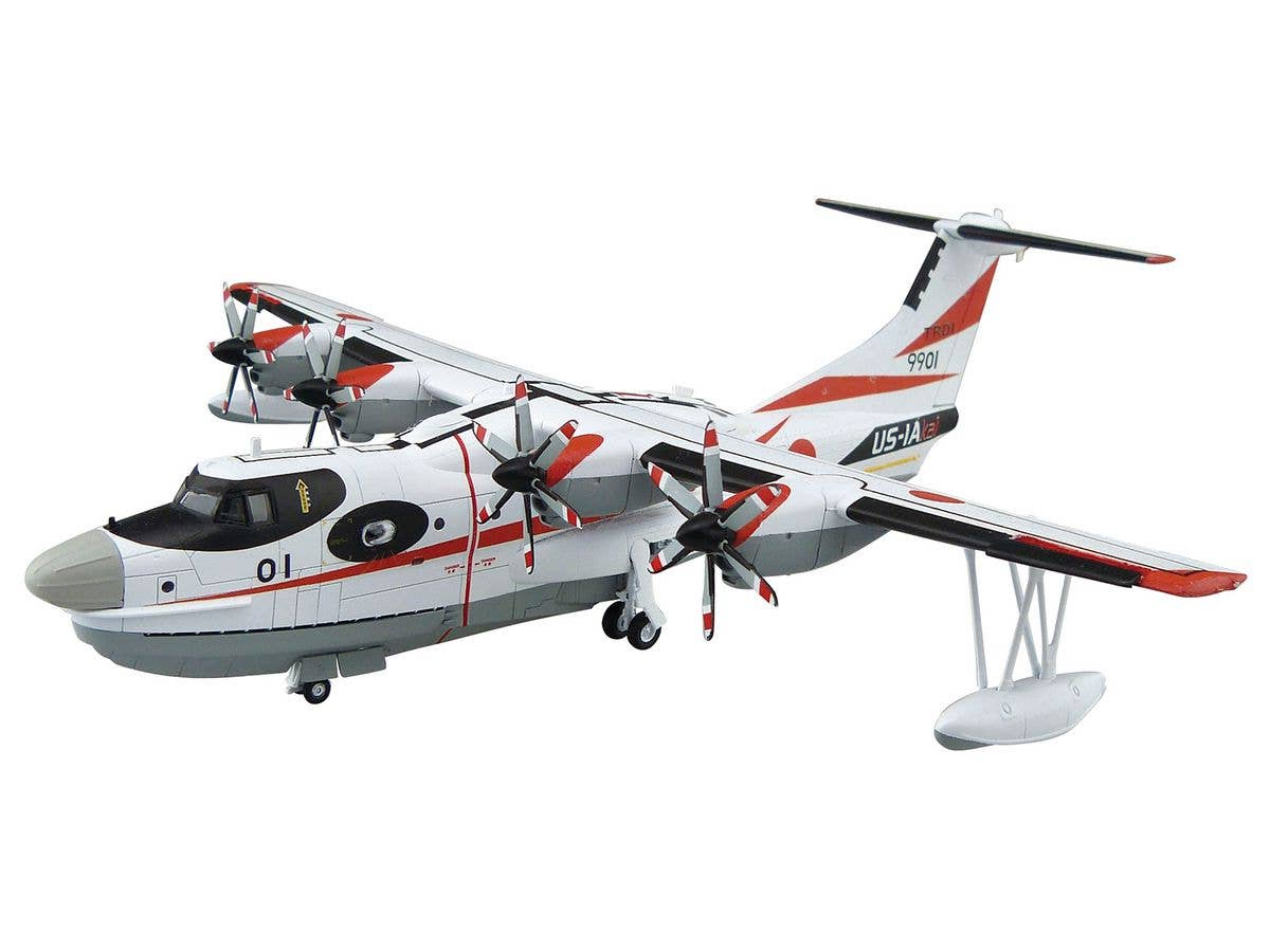 Aoshima 1/144 JMSDF Rescue Flying Boat US-2 prototype | 4905083057629