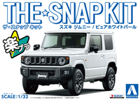 Aoshima 1/32 SNAP KIT #08-E Suzuki Jimny (Pure White Pearl) | 4905083058176