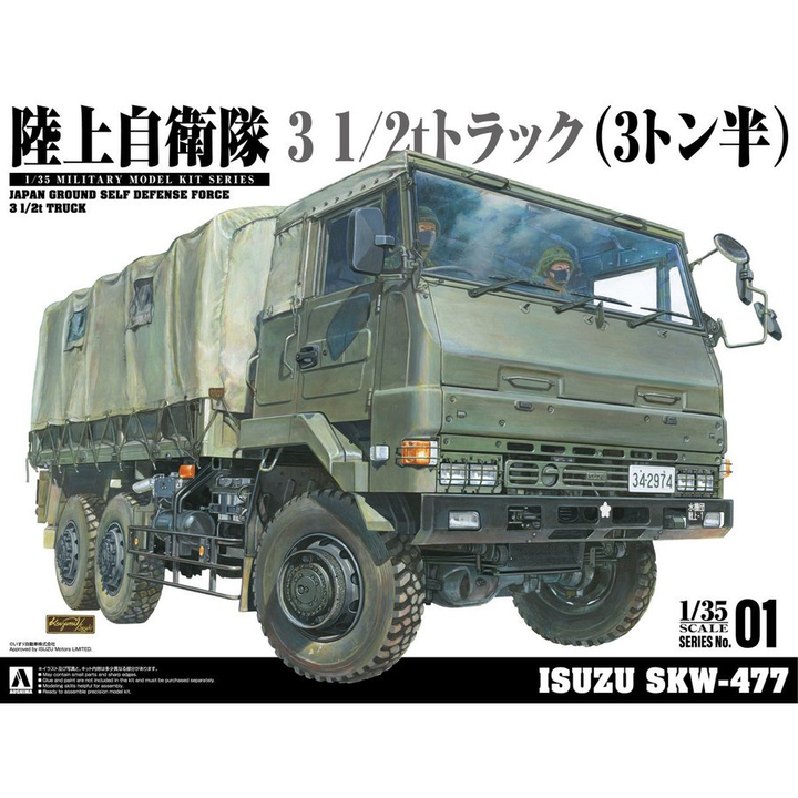Aoshima 1/35 3.5t Truck (SKW-477) | 4905083058909