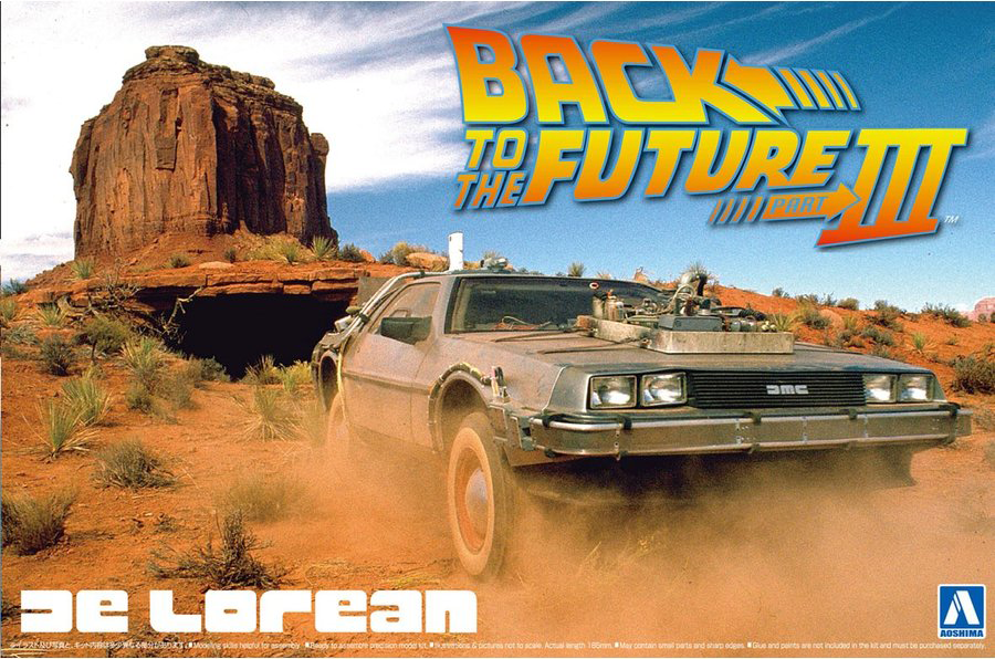 Aoshima 1/24 Back To The Future DELOREAN from PART III & RAILROAD Ver. | 4905083059180