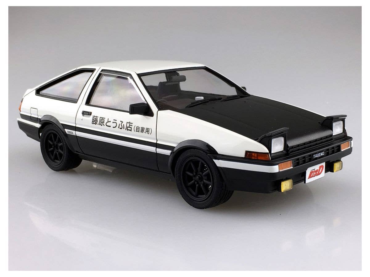 Aoshima 1/24 Initial D Toyota Fujiwara Takumi AE86 Trueno Project-D Ver. | 4905083059579
