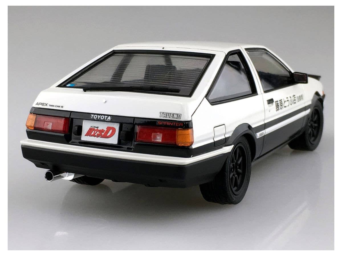 Aoshima 1/24 Initial D Toyota Fujiwara Takumi AE86 Trueno Project-D Ver. | 4905083059579