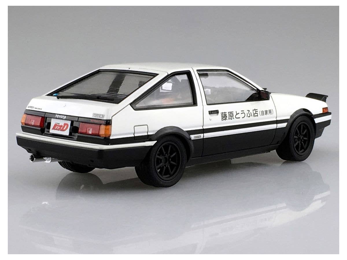 Aoshima 1/24 Initial D Toyota Fujiwara Takumi AE86 Trueno Project-D Ver. | 4905083059579