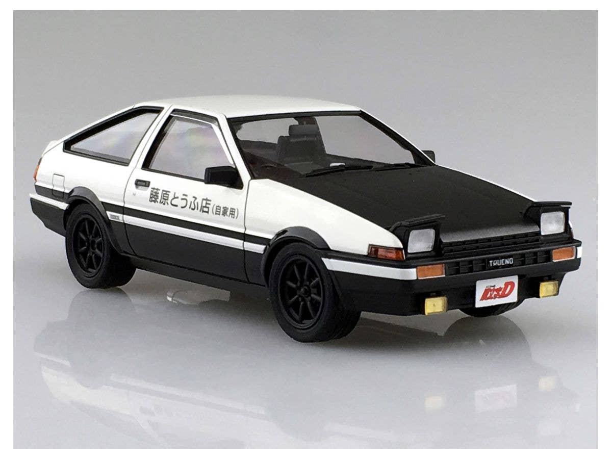 Aoshima 1/24 Initial D Toyota Fujiwara Takumi AE86 Trueno Project-D Ver. | 4905083059579
