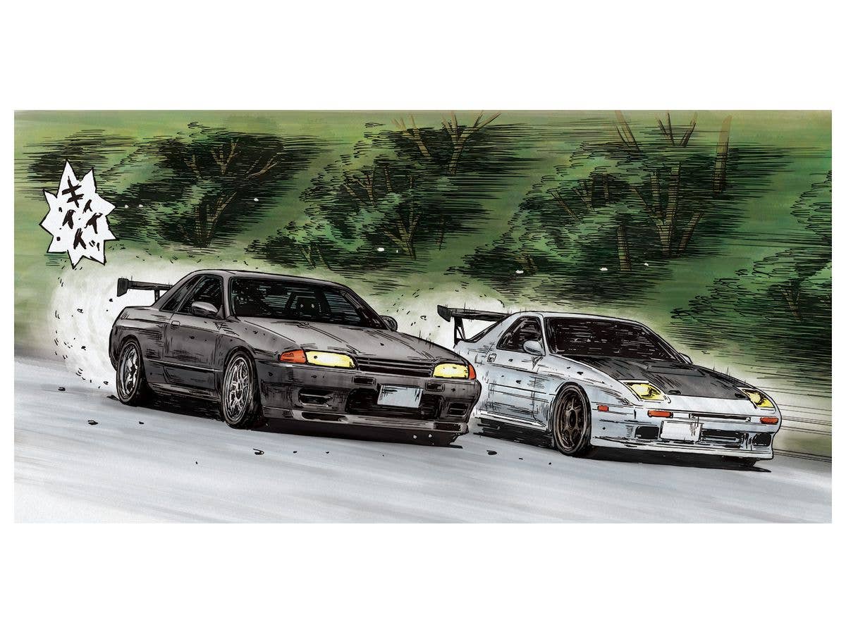Aoshima 1/24 Initial D RIN HOJYO BNR32 Skyline GT-R | 4905083059593