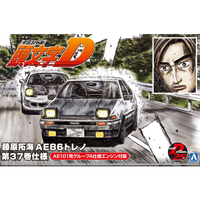 Aoshima 1/24 Initial D Takumi Fujiwara Toyota 86 Trueno Comics Vol.37 Ver | 4905083059616
