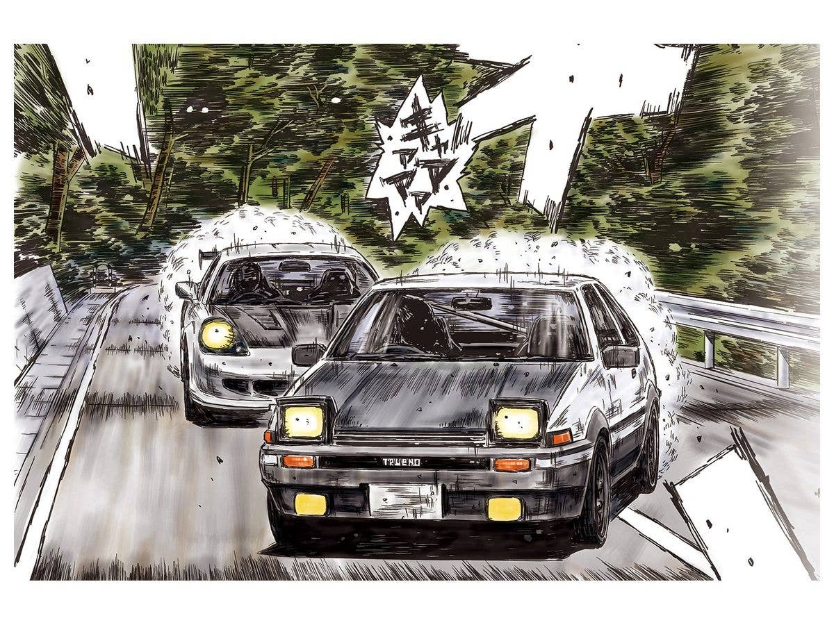 Aoshima 1/24 Initial D Takumi Fujiwara Toyota 86 Trueno Comics Vol.37 Ver | 4905083059616