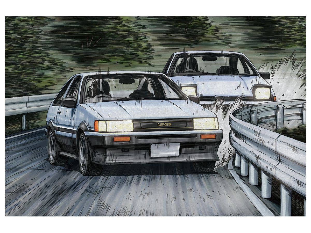 Aoshima 1/24 Initial D Toyota Akiyama Wataru Ae86 Levin | 4905083059654