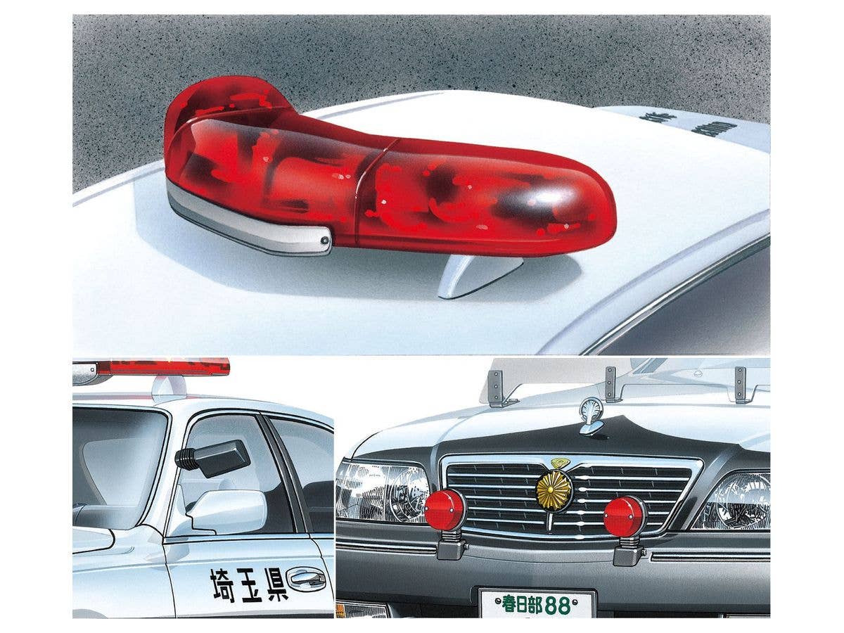 Aoshima 1/24 Light Bar The Tuned Parts Series Patrol Car Parts A | 4905083059746