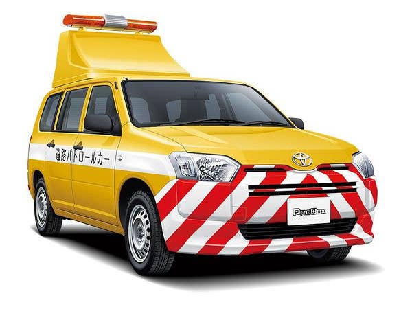 Aoshima 1/24 Toyota NCP160V Probox '14 Patrol Car | 4905083059975