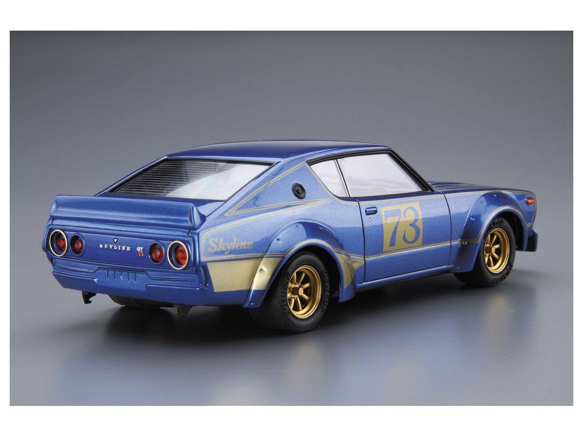 Aoshima 1/24 Nissan KPGC110 Skyline 2000GT-R RACING#73 | 4905083061046