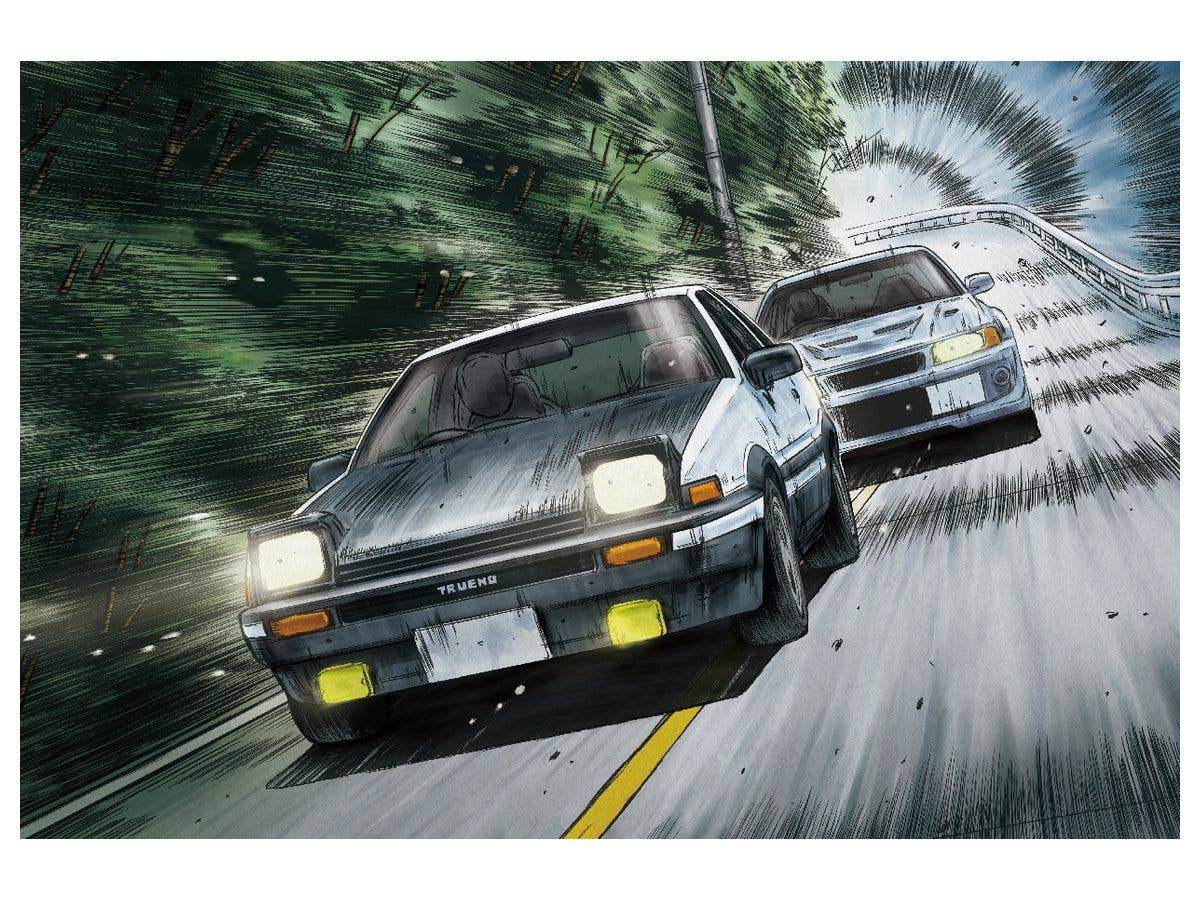 Aoshima 1/24 Initial D Fujiwara Takumi AE86 Trueno Project D Ver. Car | 4905083061985