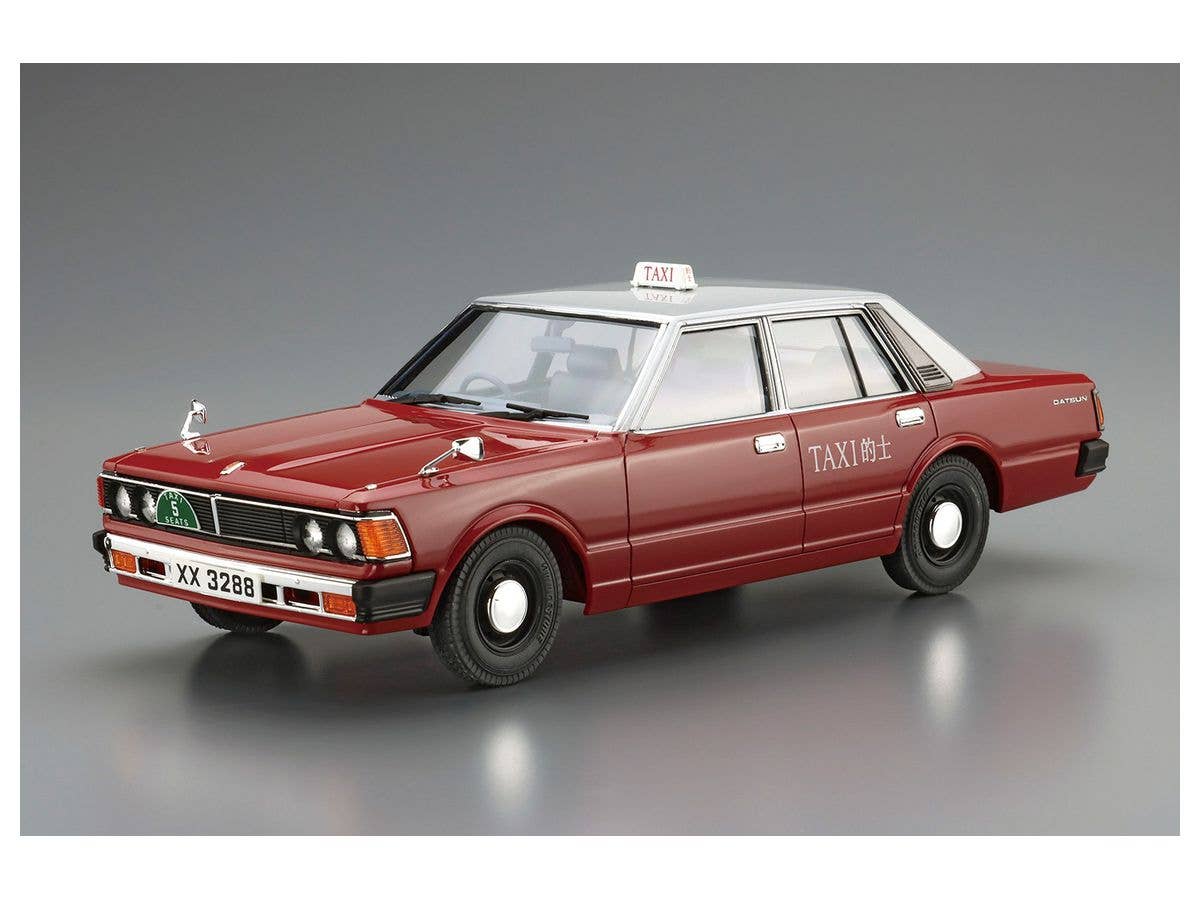 Aoshima 1/24 Datsun 220C '79 Hong Kong Taxi | 4905083062241