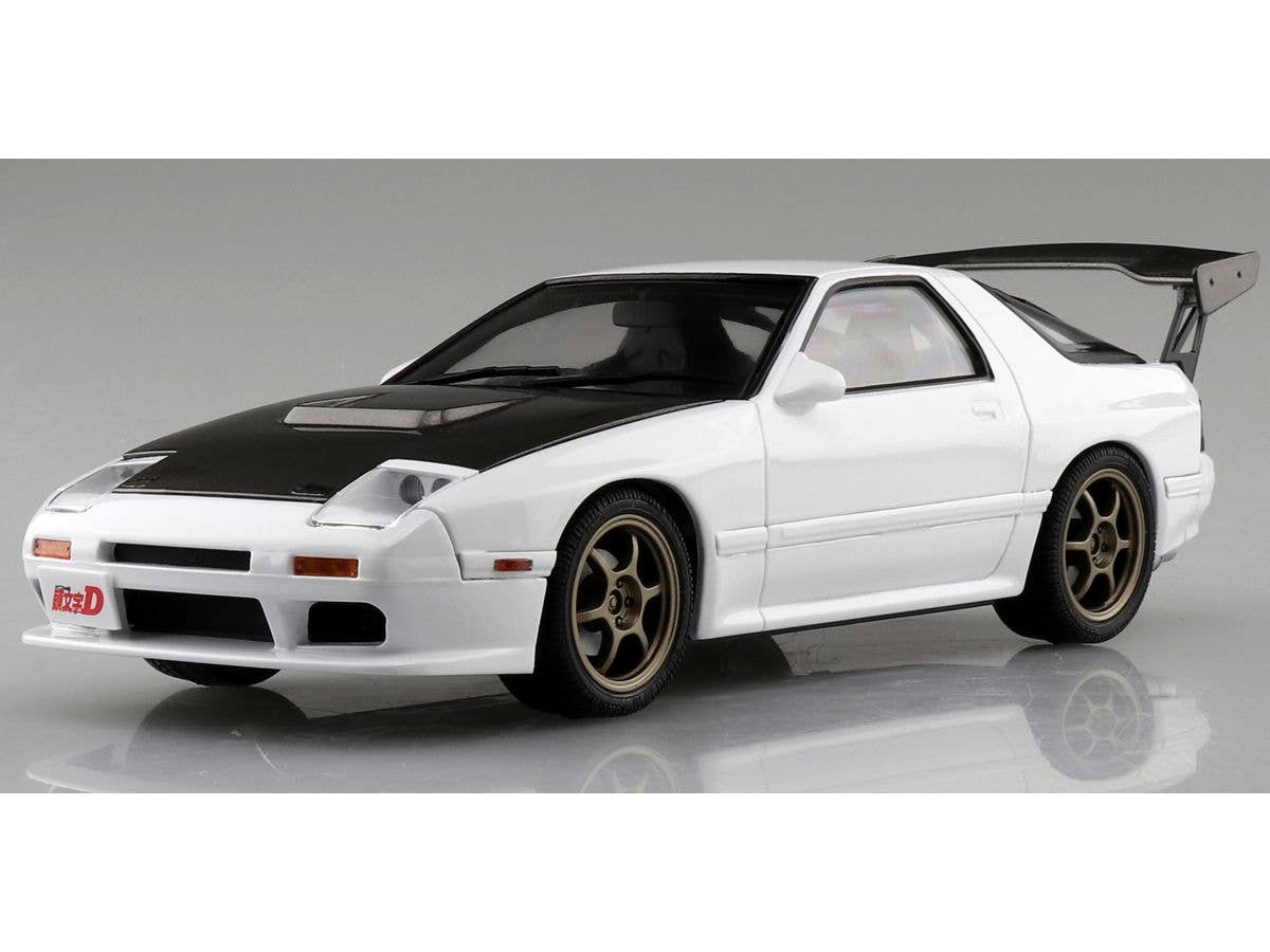 Aoshima 1/24 Pre-Painted Initial D Takahashi Ryosuke FC3S RX-7 (Comics Vol.41 Hakone Battle Ver.) Model Kit | 4905083062470