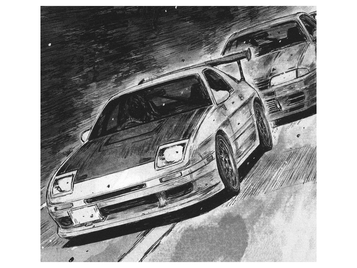 Aoshima 1/24 Pre-Painted Initial D Takahashi Ryosuke FC3S RX-7 (Comics Vol.41 Hakone Battle Ver.) Model Kit | 4905083062470