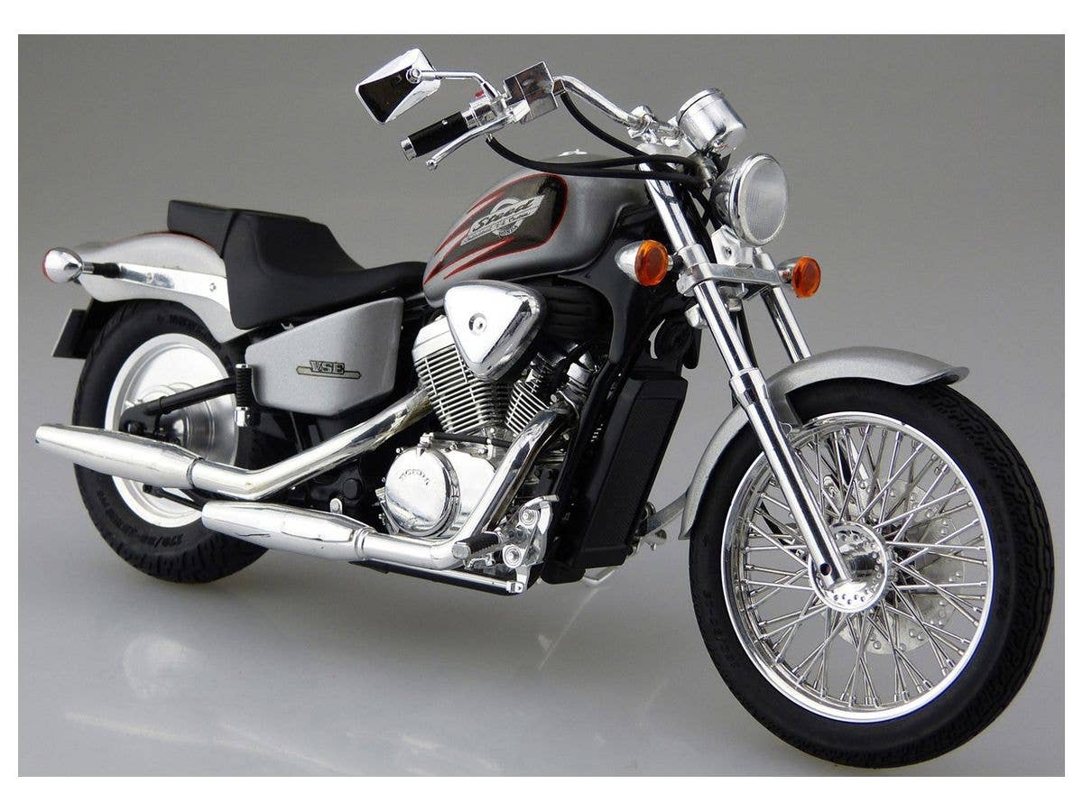 Aoshima 1/12 Honda NC26 Steed VSE '96 with Custom Parts | 4905083062685