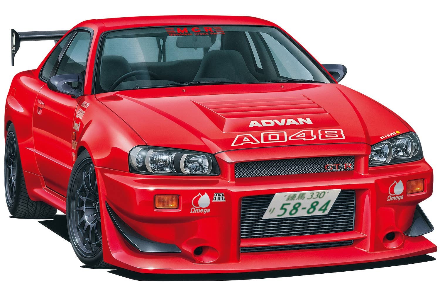 Aoshima 1/24 MCR BNR34 SKYLINE GT-R '02 (NISSAN) | 4905083063514