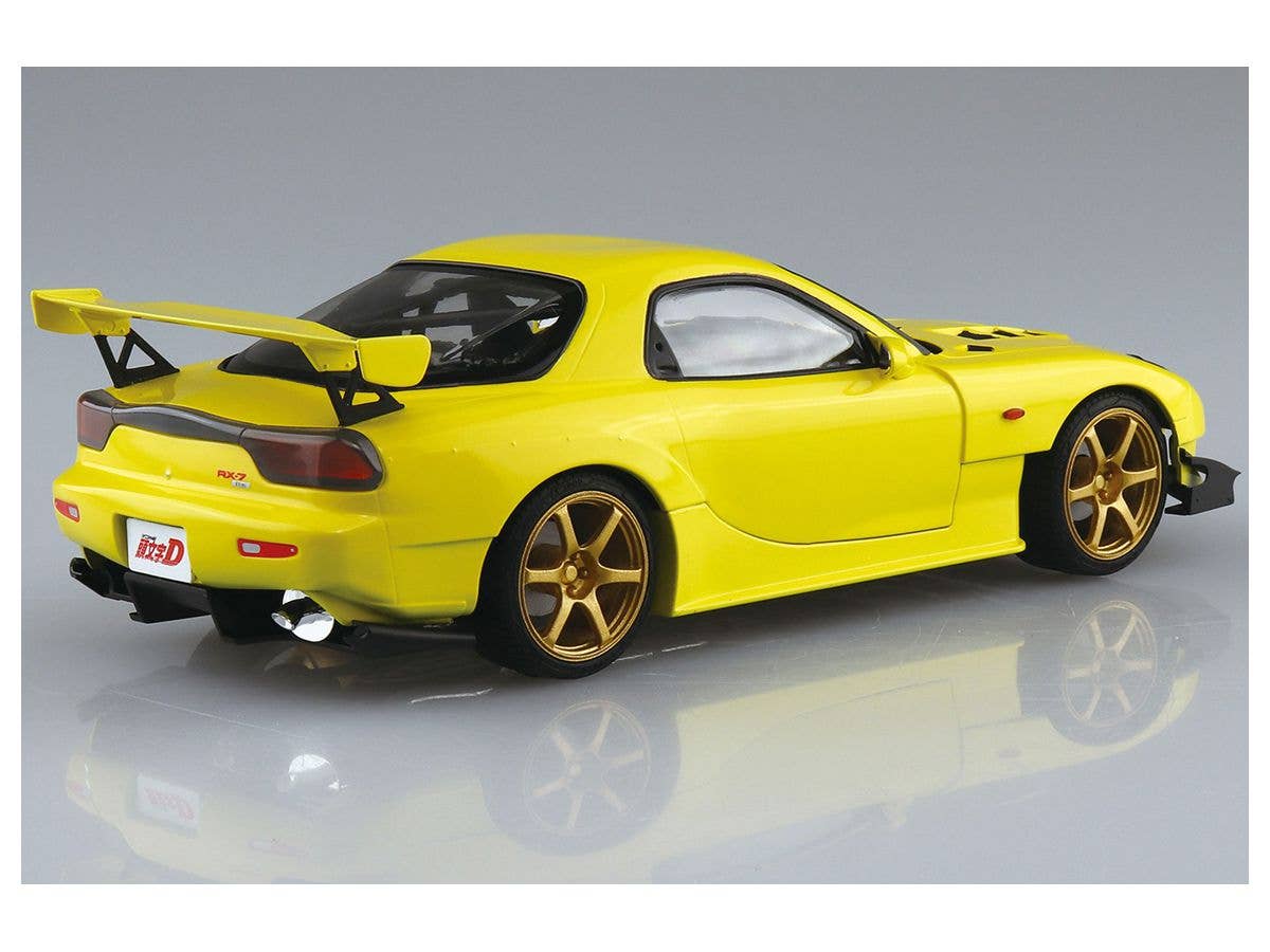 Aoshima 1/24 Pre-Painted Initial D Takahashi Keisuke FD3S RX-7 Project D Comics Vol.28 Ver. Model Kit | 4905083064023
