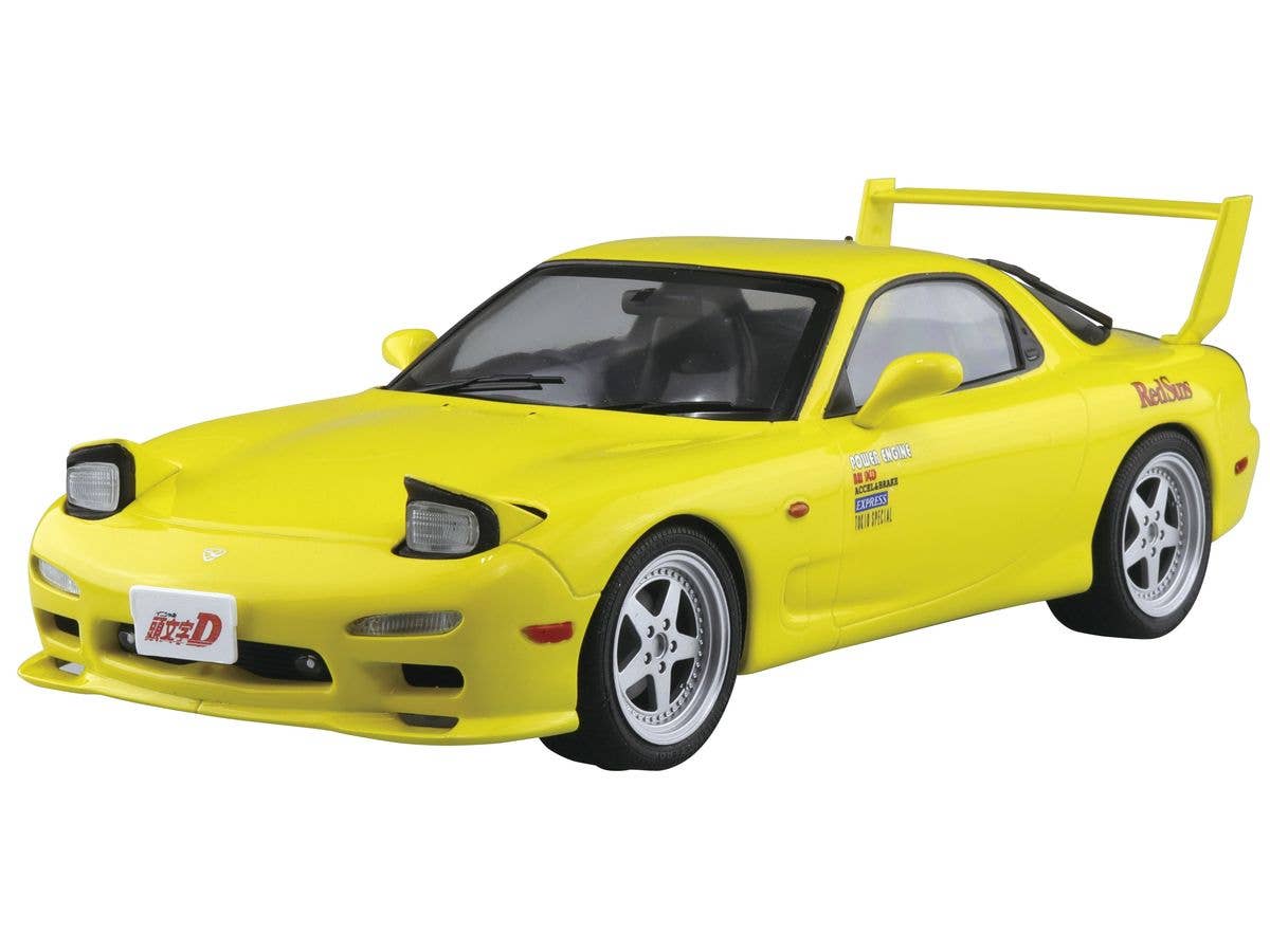 Aoshima 1/24 Pre-Painted Initial D Takahashi Keisuke FD3S RX-7 Comics Vol.1 Ver. Model Kit | 4905083064030