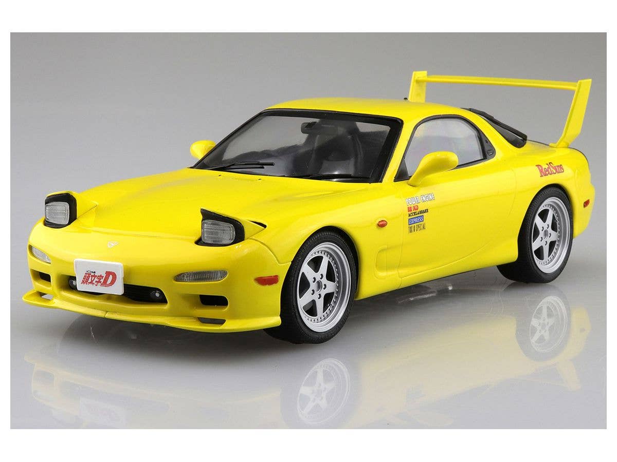 Aoshima 1/24 Pre-Painted Initial D Takahashi Keisuke FD3S RX-7 Comics Vol.1 Ver. Model Kit | 4905083064030